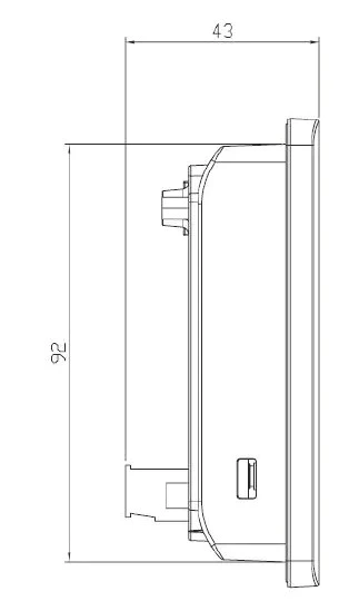 RTS4043C HMI Touch Screen PLC Programmable Logic Controller Human Machine Interface