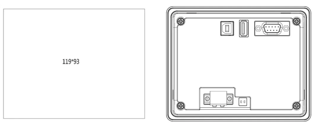 RTS4043C HMI Touch Screen PLC Programmable Logic Controller Human Machine Interface