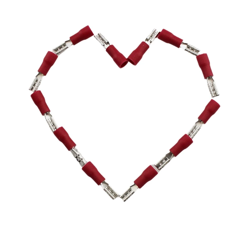 Double Crimp Female Disconnectors Auto Terminal Connector FDD1.25-110 FDD Insulated Cold Press Terminal