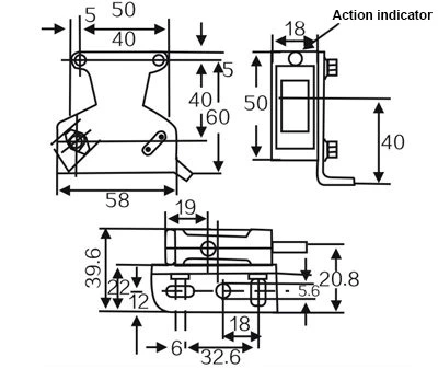 G50-3A30NC NPN NO+NC Output 50cm Long detection distance DC Diffuse Photoelectric Switch Sensor