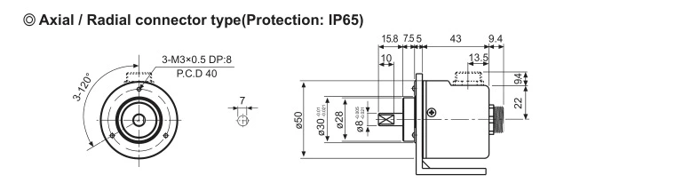Autonics Encoder, New And Original E50S8-1000-3-T-24
