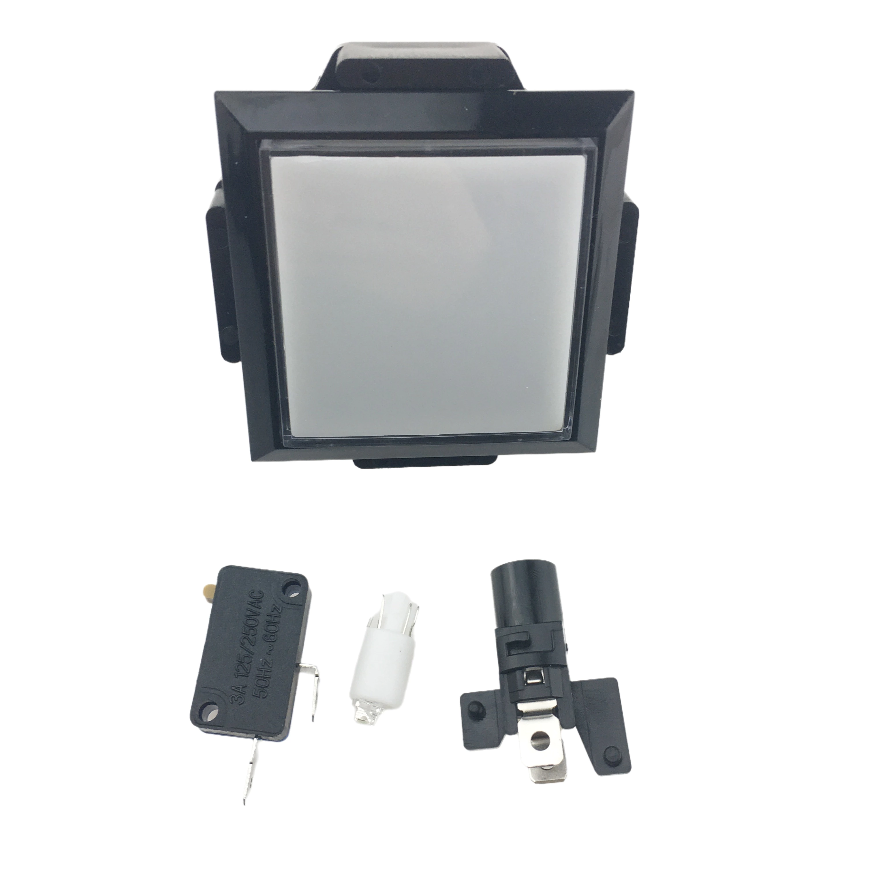 60*60 Arcade Button Game Machine with Light Button Switch White with Bracket Micro Light DC12V 3A