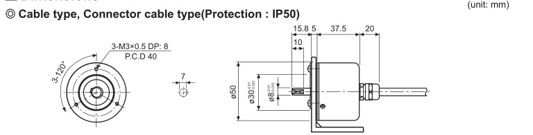 Autonics Encoder, New And Original E50S8-1000-3-T-24
