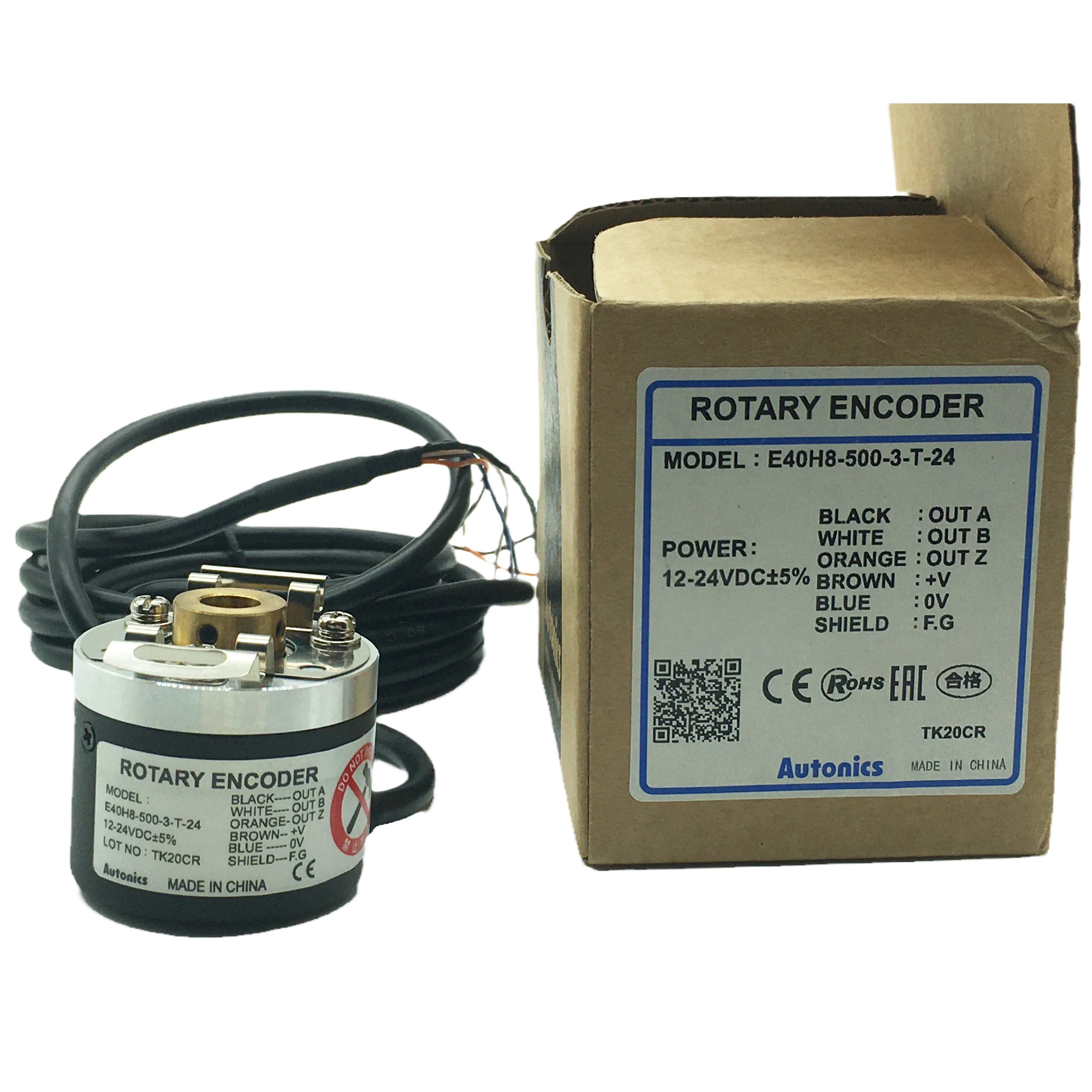 E40H8-500-3T-24 Autonics Encoder New And Original Incremental Rotary Hollow Type Encoder