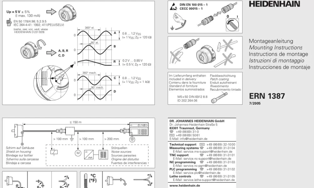 In stock Heidenhain encoder ERN1387escalator elevator encoder