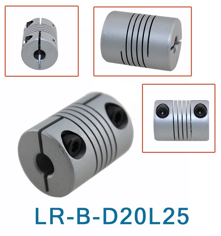 LR-B-D20L25 8mm Diameter Shaft Encoder Hold Type Aluminum Flexible Coupling