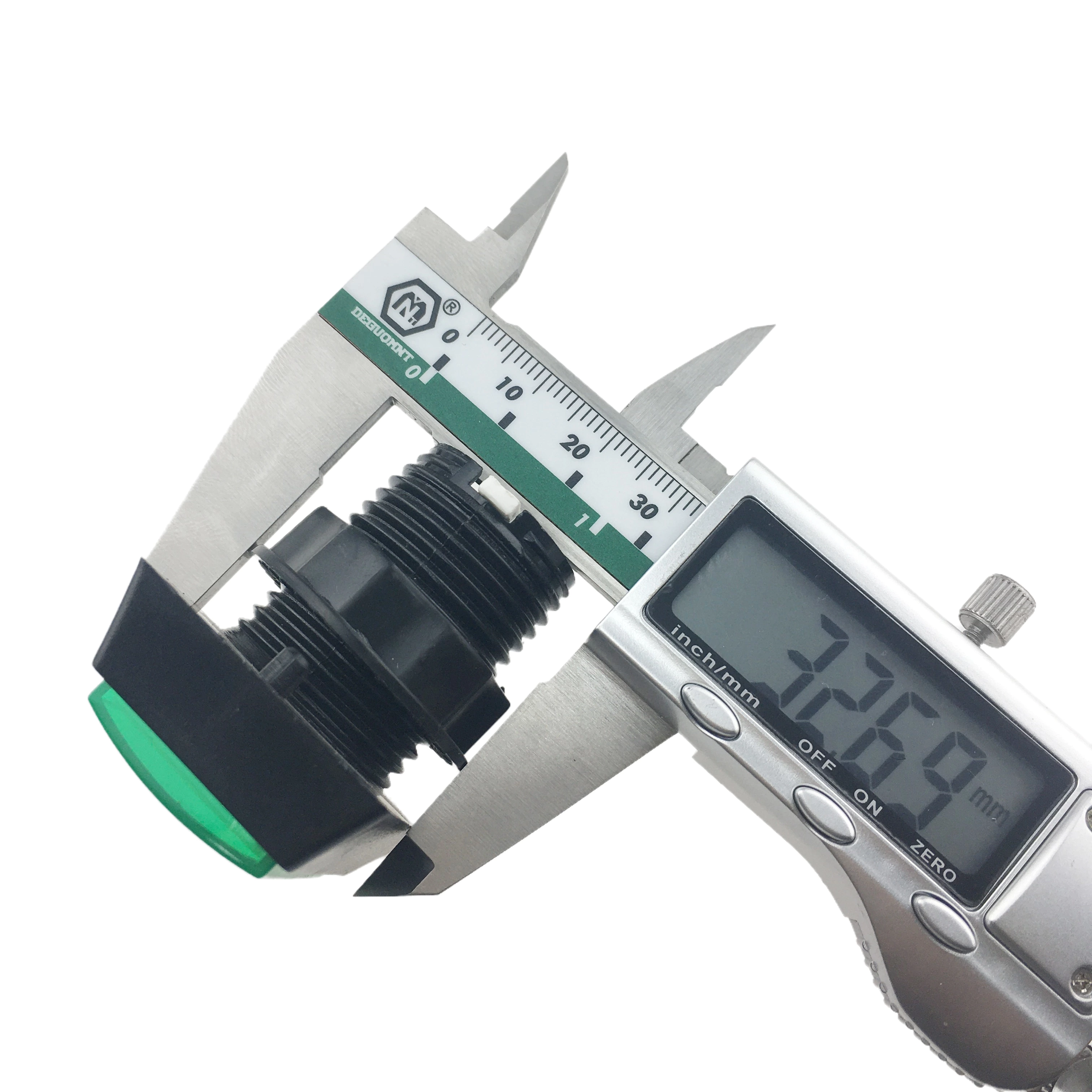 33*50 Rectangular Arcade Button Game Machine with Light Button Switch Green with Bracket Micro Light DC12V 3A