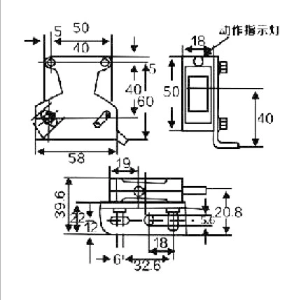 photoelectric sensor 50cm Long detection distance DC Diffuse type photoelectric sensor