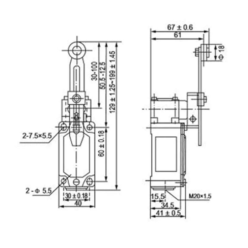 LXK3-20S/T IP65 AC380V Waterproof Limit DC220V Switch Limit Switch Travel Switch