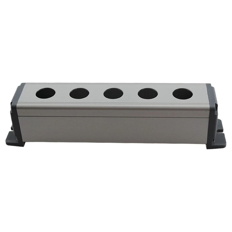 19mm Waterproof Aluminium Alloy Metal Push Button Switch Box Outdoor Power Control Box with 5 Holes