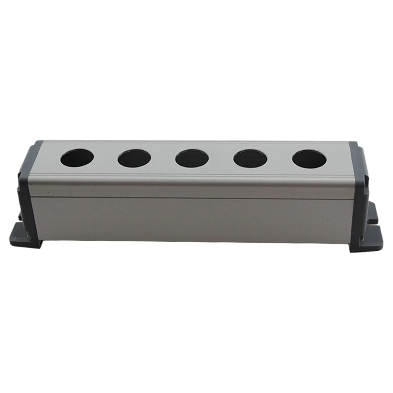 19mm Waterproof Aluminium Alloy Metal Push Button Switch Box Outdoor Power Control Box with 5 Holes