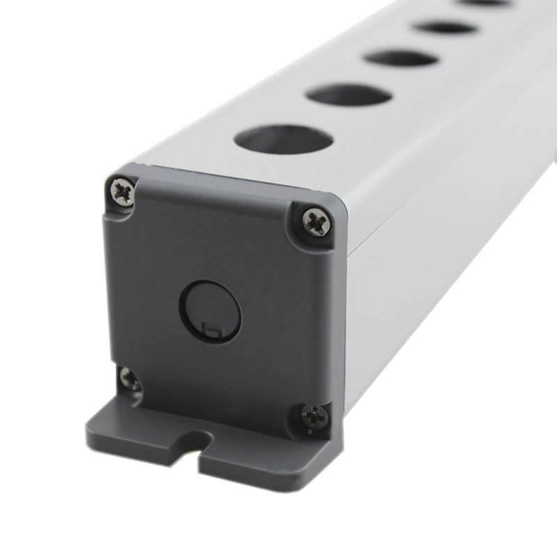 19mm Waterproof Aluminium Alloy Metal Push Button Switch Box Outdoor Power Control Box with 5 Holes