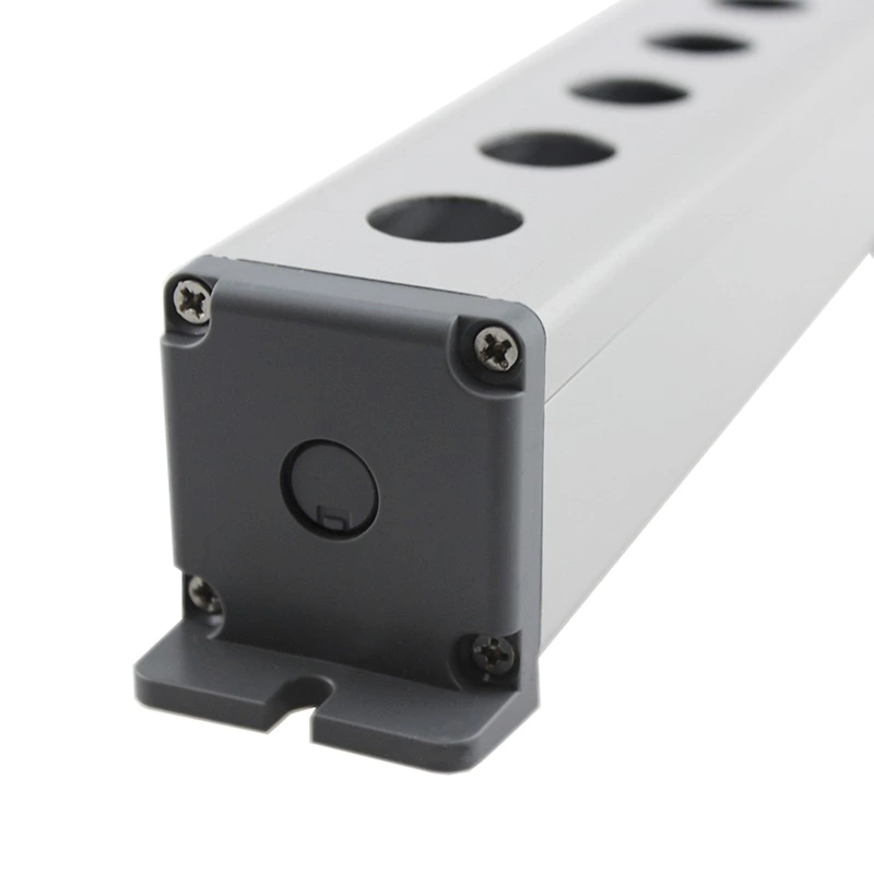 19mm Waterproof Aluminium Alloy Metal Push Button Switch Box Outdoor Power Control Box with 5 Holes