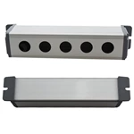 19mm Waterproof Aluminium Alloy Metal Push Button Switch Box Outdoor Power Control Box with 5 Holes
