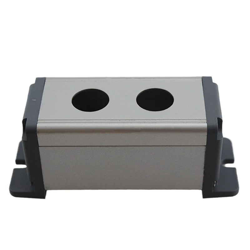 19mm Waterproof Aluminium Alloy Metal Push Button Switch Box Outdoor Power Control Box with 2 Holes