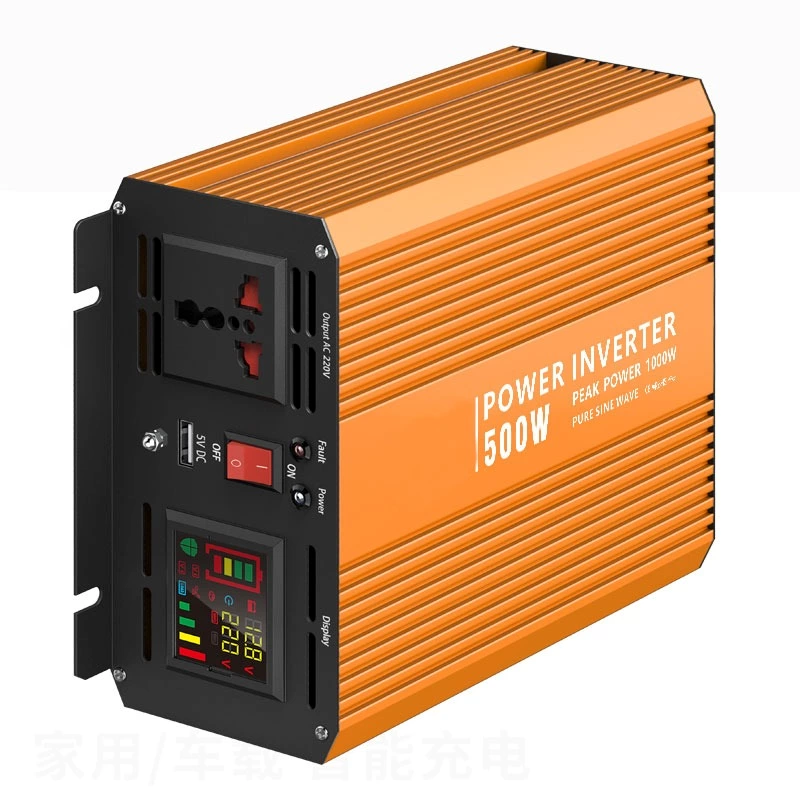 SGPI 500W/1000W 12/24VDC Double Voltage Automatic Recognition Power Inverter(color Display + Remote Control Optional)