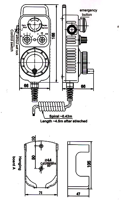 ISMM1468-002-100B-5L Manual Encoder for CNC Machine Tool Hand Wheel Encoder