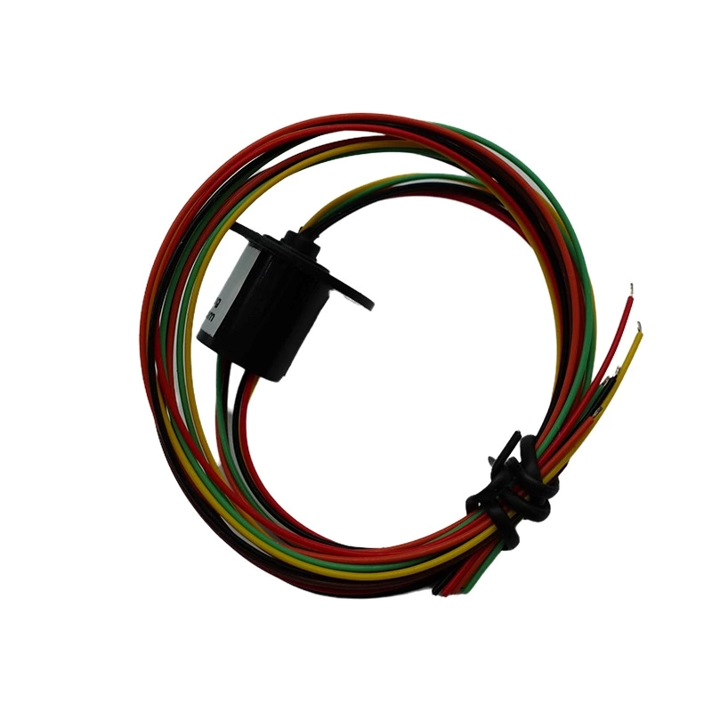 250rpm Conductive 6 Wire Capsule Slip Ring SR012A-6 Miniature Slip Ring 6 wires Electrical Motor with 6 wire Contact Materials