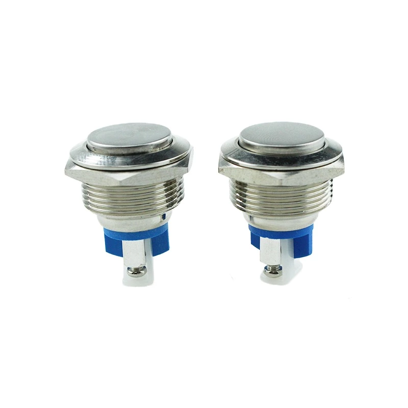 19MM Dome Button 2Pin Screw Terminal Momentary Waterproof Metal Button Switch