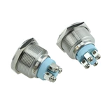 ANTI-VANDAL RING ILLUMINATED LED PUSH BUTTON SCREW TYPE