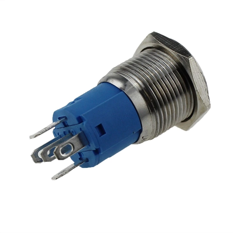 LA16AJSF Ip67 Waretproof White Led Ring Illuminated Metal Push Button