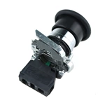 1NO 1NC Emergency Stop Self-locking Black Push Button Switch
