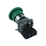 Green Mushroom Cap Push To Exit Button Switch 1NO 1NC DPST Emergency Stop Push Button Switch