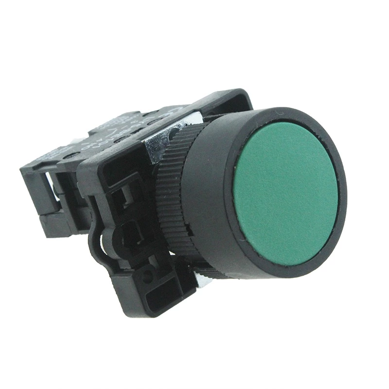 LAY5-EA31 22mm Industrial Electrical Flush Spring Return Green Push Button Switch Industrial Switch