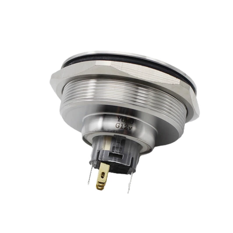 Hot Sale LB40A-P11EG/12V/S Metal Ring Illuminated Switch Push Button