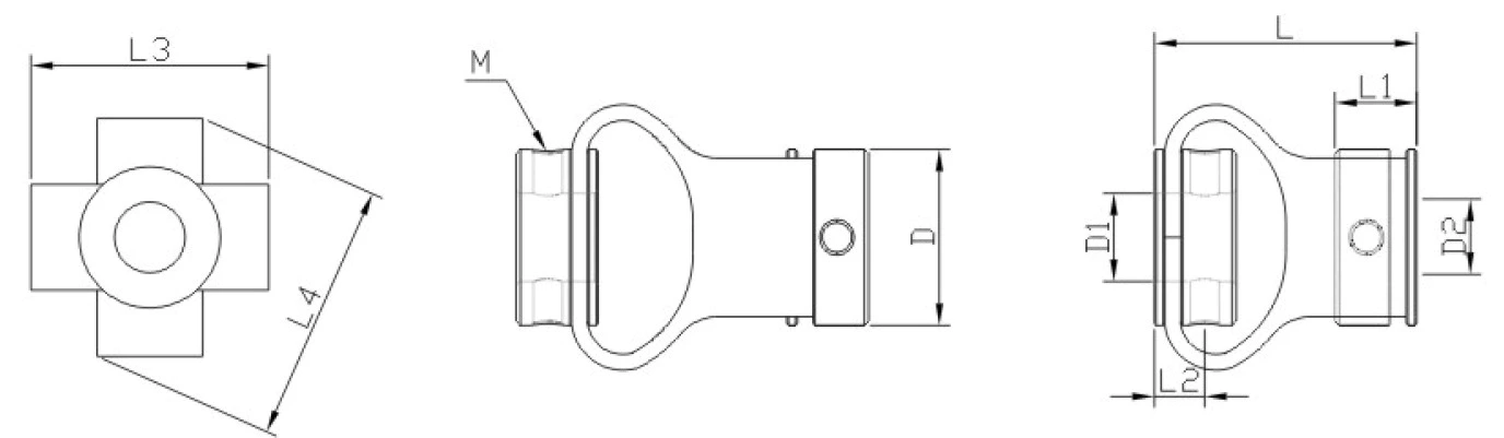 Fully Absorb Shock Plastic Shaft Coupling LS-D23L32 4*4