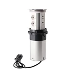 EU Plug Three-position high level WIFI smart Motorized kitchen Bluetooth socket with USB-C led light 15W wireless charging