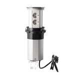 EU Plug Three-position high level WIFI smart Motorized kitchen Bluetooth socket with USB-C led light 15W wireless charging