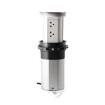 WiFi Smart Motorized Socket QI wireless charger Intelligent Elevation Electrical Outlet Motorized Lift Pop up USB Charger Socket kitchen cabinets showroom