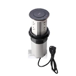 WiFi Smart Motorized Socket QI wireless charger Intelligent Elevation Electrical Outlet Motorized Lift Pop up USB Charger Socket kitchen cabinets showroom