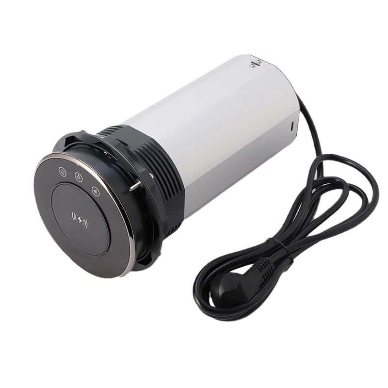 Pop up socket by voice command WiFi Smart Motorized Socket QI wireless charger Intelligent Elevation Electrical Outlet Motorized Lift