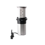 Pop Up Socket Electrical 13A With USB Vertical Motorized Recessed Compact Furniture Socket aluminum alloy