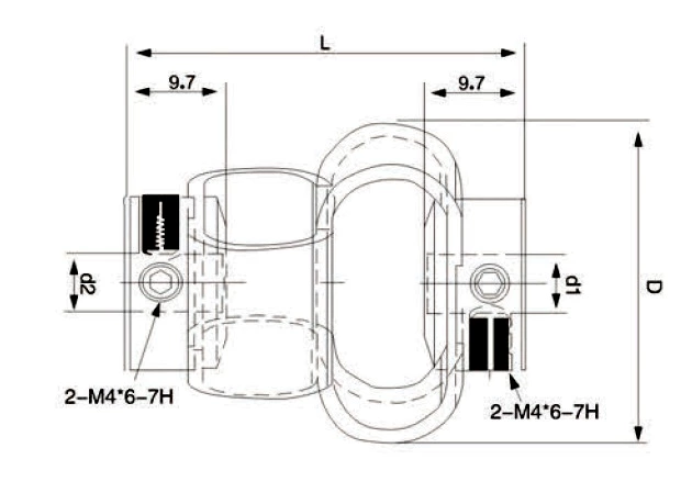 LS Encoder 8-shaped coupling stepping servo motor torque Flexible couplings