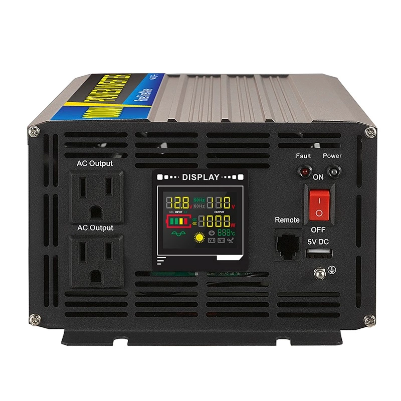Pure Sine Wave Inverter SGPE 1000w 12/24/48VDC (Color display and remote control is optional)