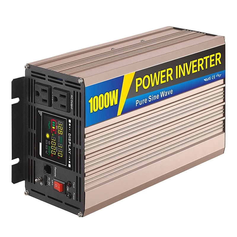 Pure Sine Wave Inverter SGPE 1000w 12/24/48VDC (Color display and remote control is optional)