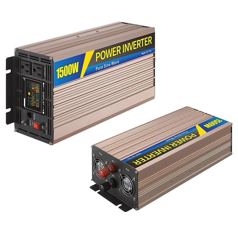 Pure Sine Wave Inverter SGPE 1500w 12/24/48VDC (Color display and remote control is optional)