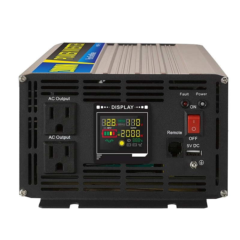 Pure Sine Wave Inverter SGPE 2000w 12/24/48VDC (Color display and remote control is optional)