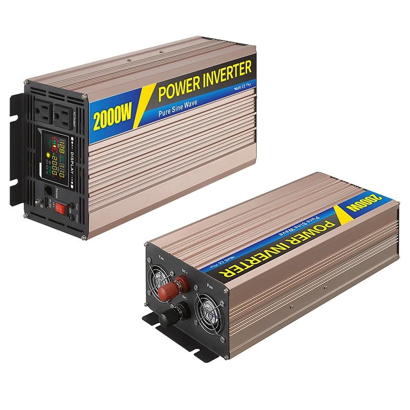 Pure Sine Wave Inverter SGPE 2000w 12/24/48VDC (Color display and remote control is optional)