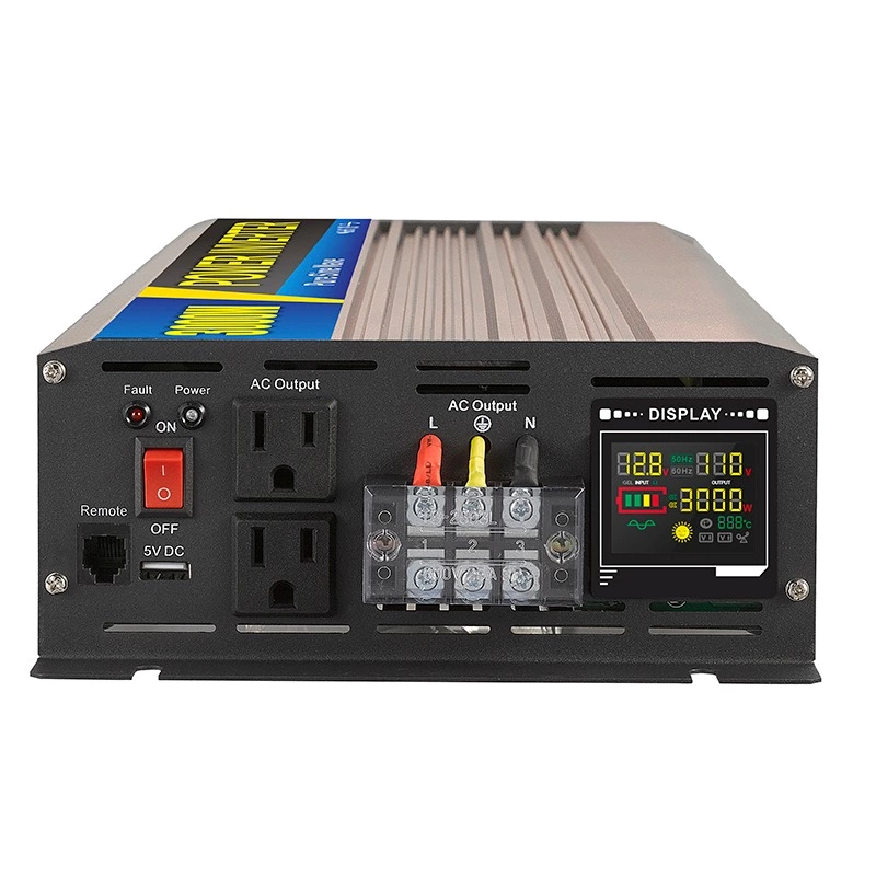 Pure Sine Wave Inverter SGPE3000w 12/24/48VDC (Color Display And Remote Control Is Optional)