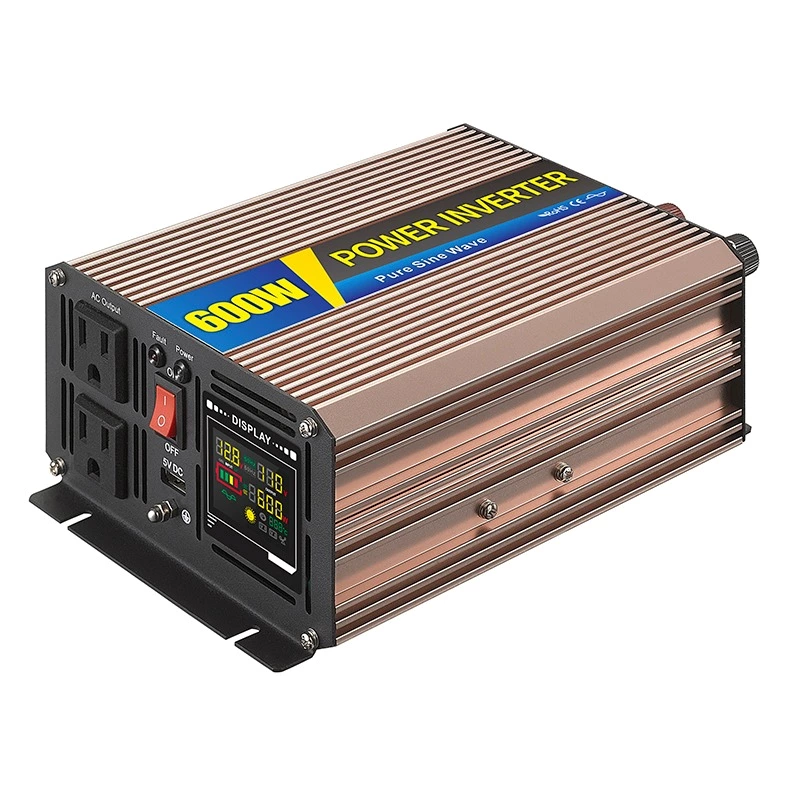 Pure Sine Wave Inverter SGPE 600w 12/24/48VDC New energy system (Color display and remote control is optional)