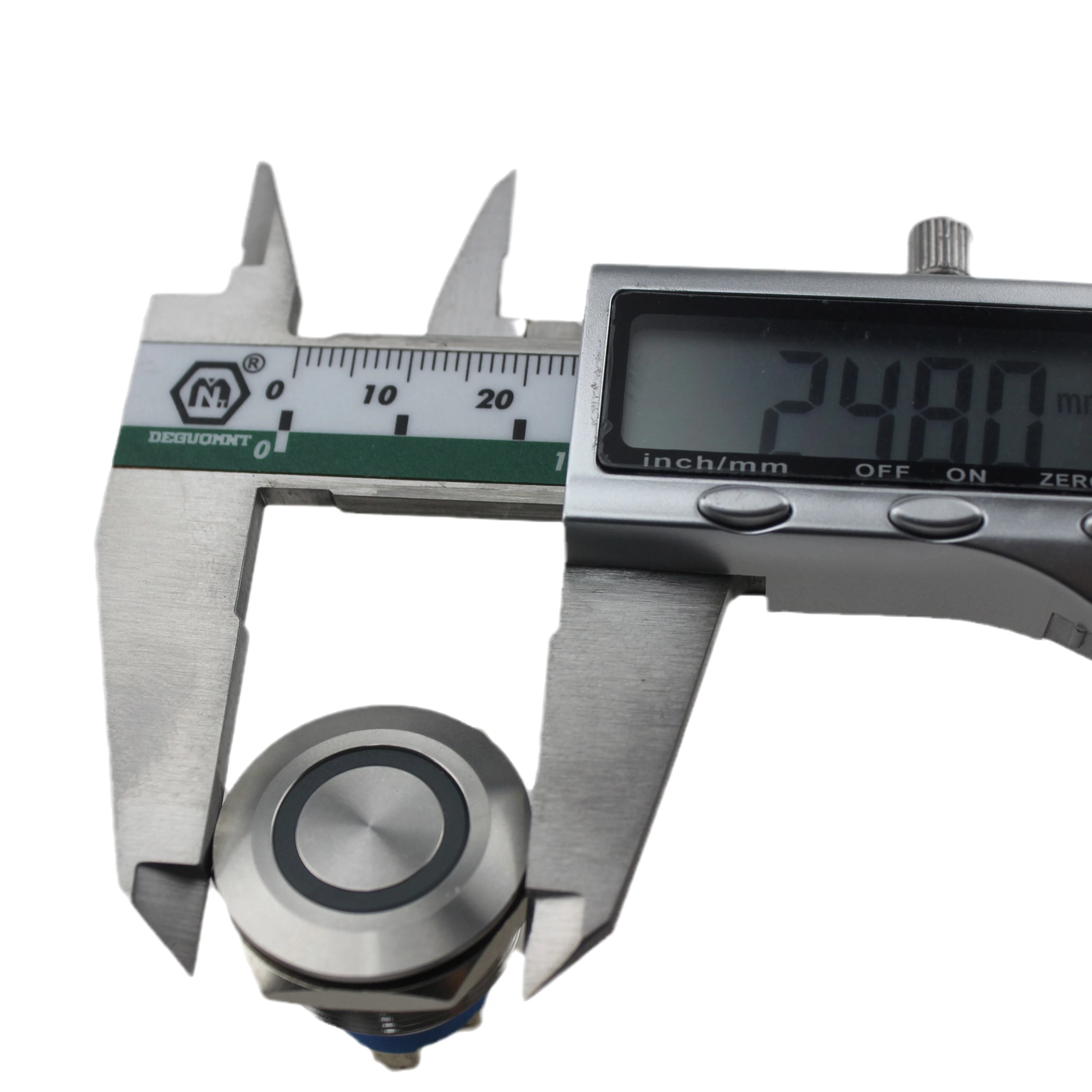 Metal Push Button Screw Type JS22F-11E-W-12V-S Selevator Equipment Waterproof LED Button