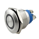 Metal Push Button Screw Type JS22F-11E-W-12V-S Selevator Equipment Waterproof LED Button