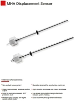 MHA Series Magnetostrictive Linear Position Sensors For Mobile Hydraulics Analog/CAN Bus Output