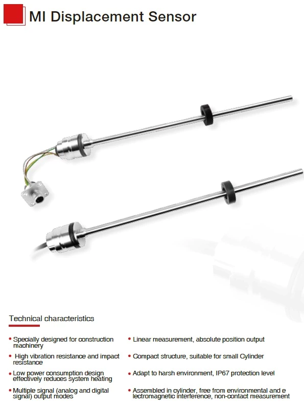 MI Series Magnetostrictive Linear Position Sensors Analog/CAN Bus Output
