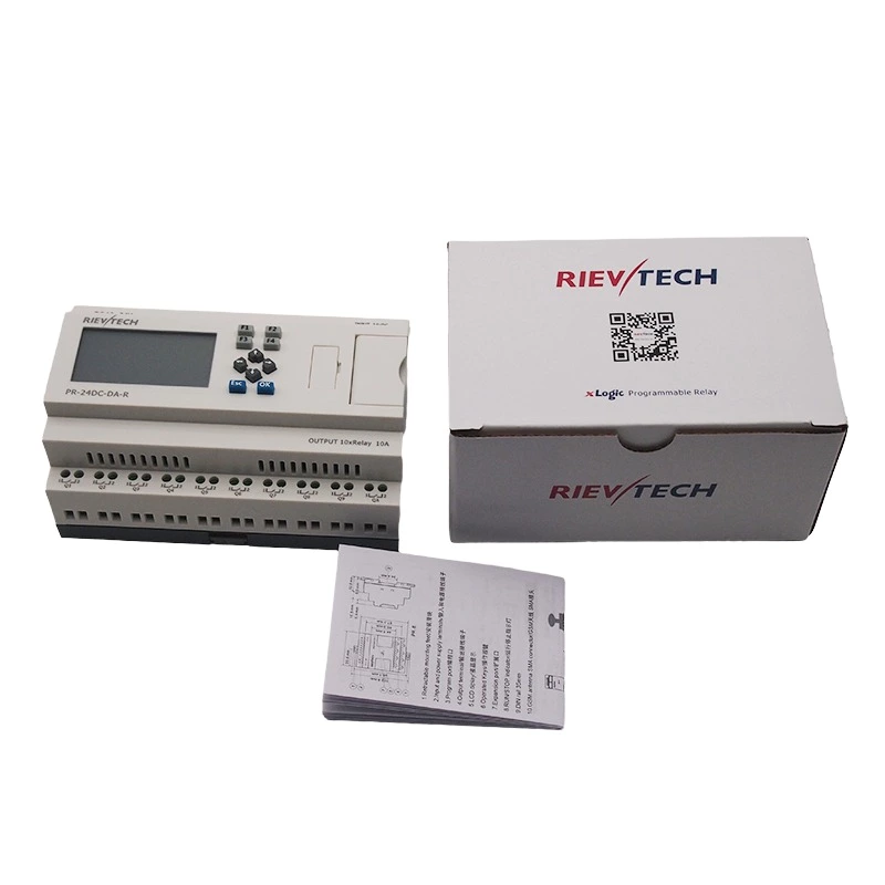 Rievtech Micro PLC Economic Type Programmable Relay PR-24DC-DA-R Mini PLC with Non-expandable