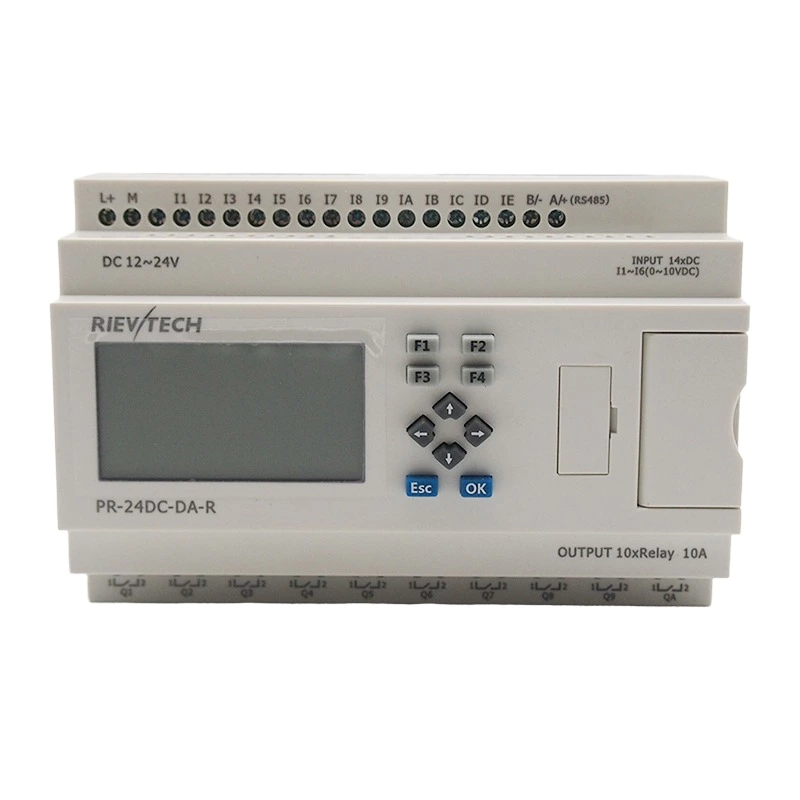 Rievtech Micro PLC Economic Type Programmable Relay PR-24DC-DA-R Mini PLC with Non-expandable